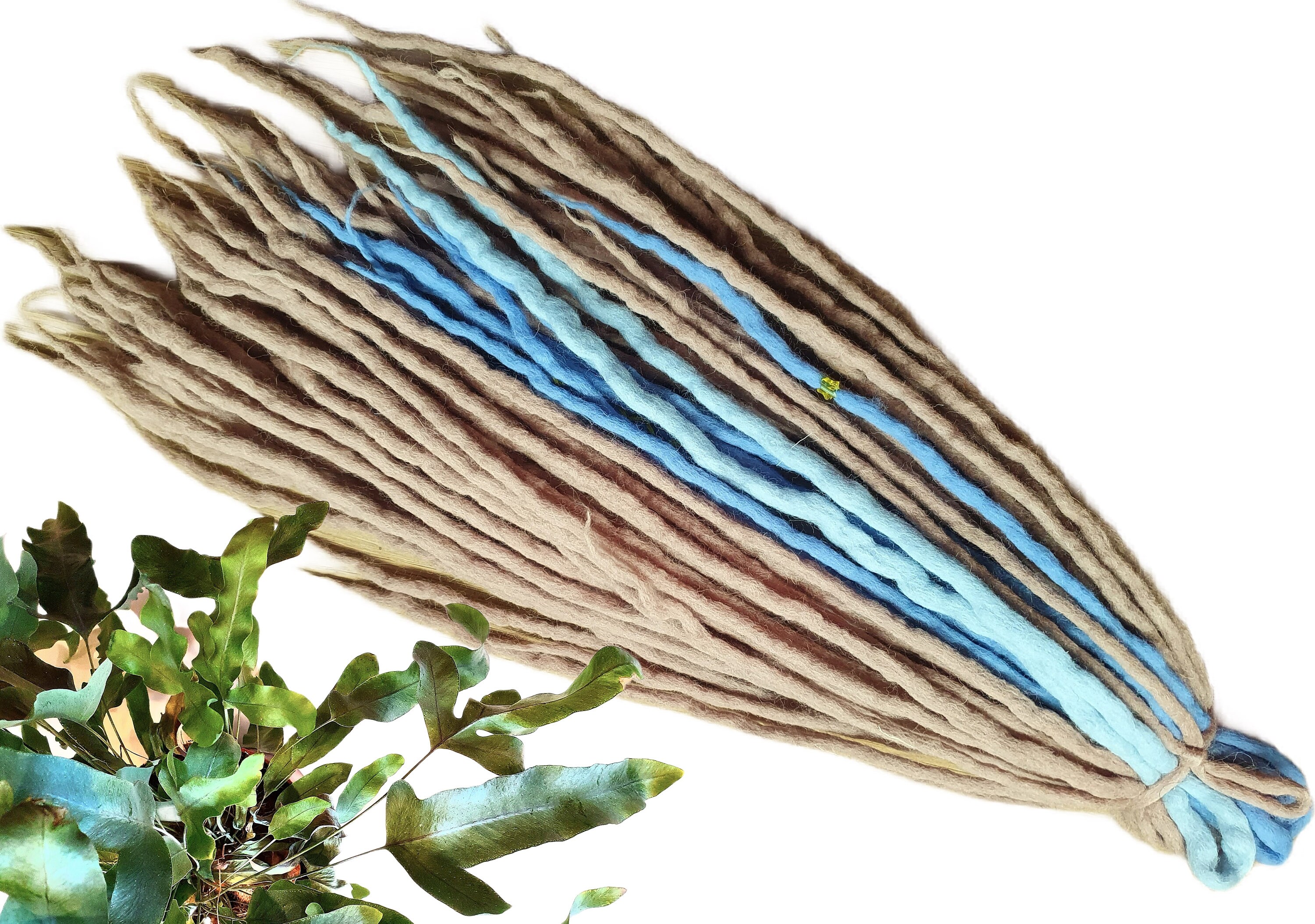 Wool Dreadlocks Dreads DE Extensions Soft Full Set Beige Etsy