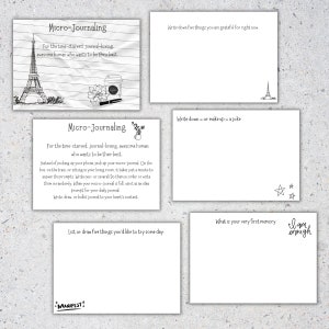 Micro-Journal/ Printable Mini-Journal/Journal Cards
