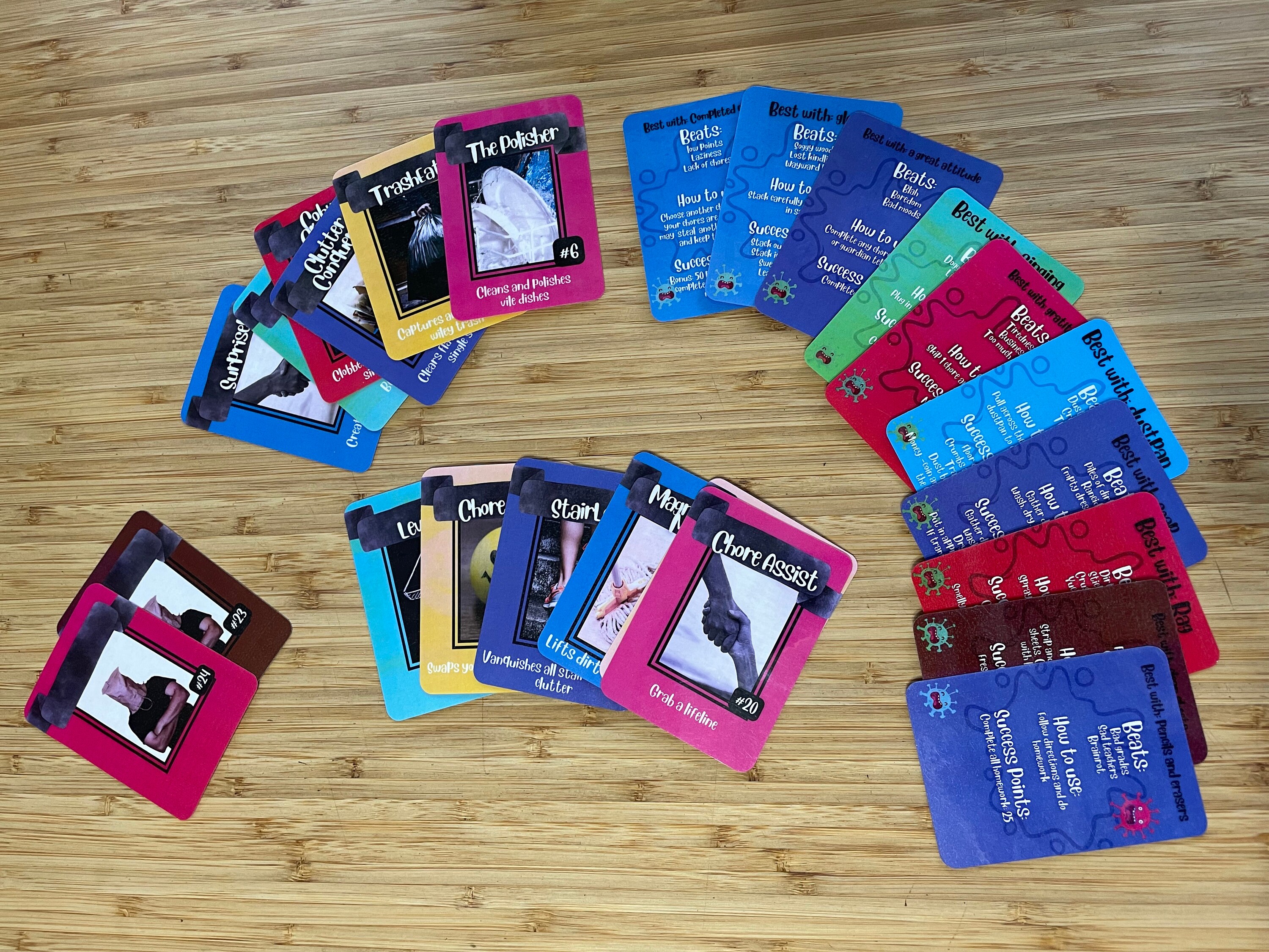 Chore Ninja Chore Card Game Learn to Clean Card Game Etsy