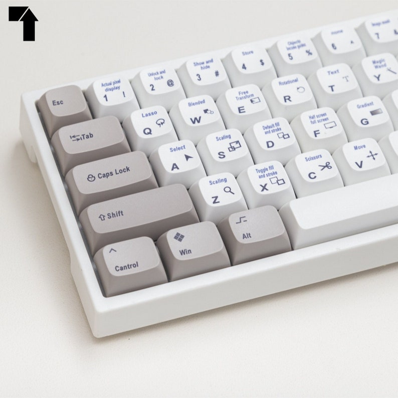THOCK PBT the Graphic Designer Keycaps 134 Etsy