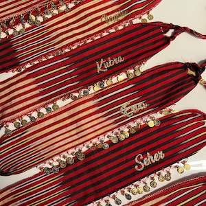 Selnes | Karadeniz hair band personalized with name gift idea Trabzon Karadeniz Yöresel Liralı Saç Bandana JGA bridesmaid Nedime