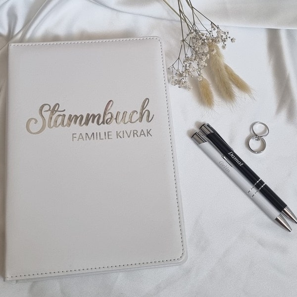 Selnes Personalisiertes Stammbuch | Folien | Stifte | Standesamt | Nikah | Hochzeit | Wedding | Eheschließung