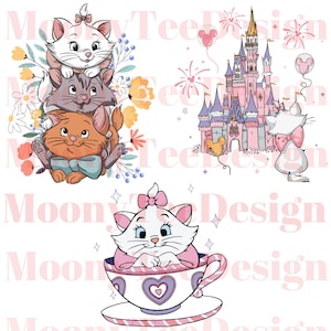 Aristocats PNG, Aristocats SVG Bundle, Aristocats Png, Marie Svg Shirt, Cat Mom Png, Aristocats Shirt Design, Aristocats Disney Sublimation
