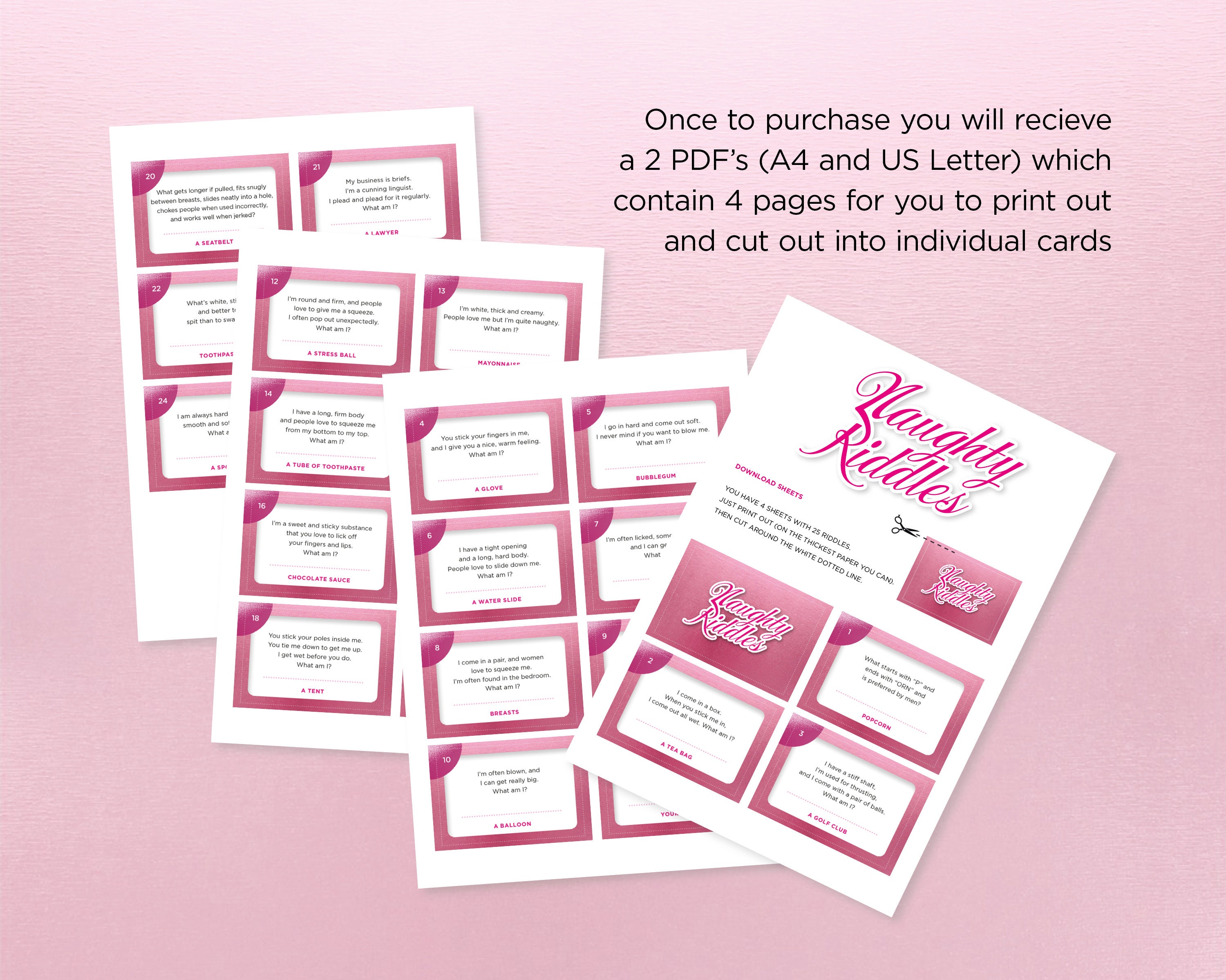 25 Riddle Cards for Memorable Hen Party Games Instant - Etsy