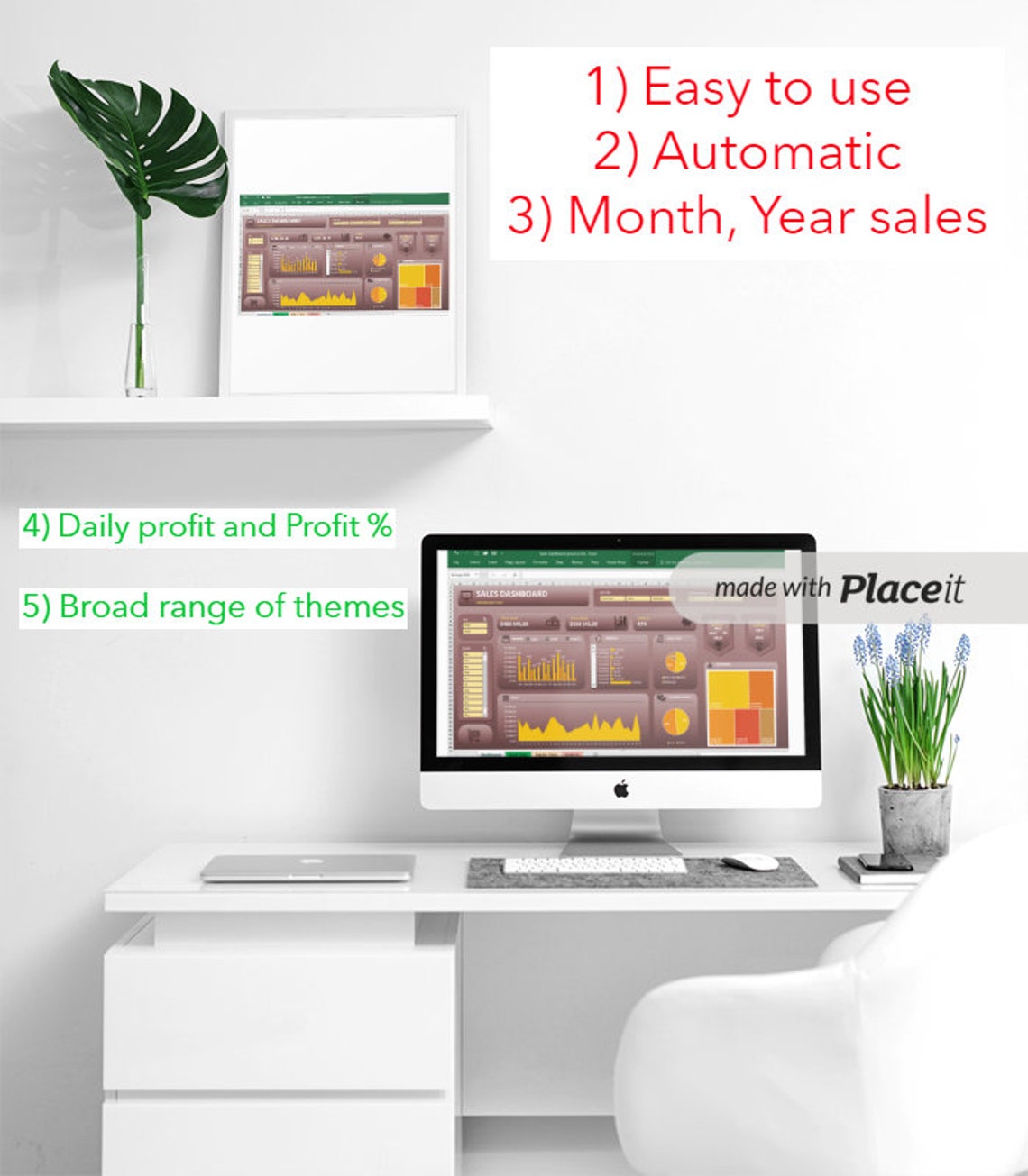 Smart Sales Tracker Excel Template for B2C Business Owners - Etsy