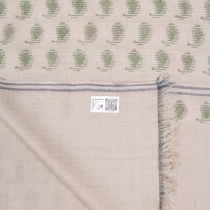 Handwoven Kani Weave Pashmina - GI Tagged Kashmiri Kani Shawl | Special Handmade Scarf, 40x80&quot;