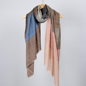 Multi Color Pashmina Shawl - Handwoven Kashmiri Cashmere Scarf | Luxuriously Soft & Warm, Authentic Pashmina, Gift For Mom, 40x80&quot;