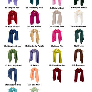 Gorgeous 100% Pashmina Shawls - Colorful Wedding Scarves for Your Special Day, Colourful Pashmina Wraps, Wedding Scarf, Bridesmaid,