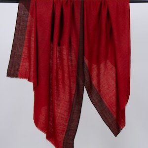 Chic Christmas Shawls, Pashminas Scarf with Black Checks, Slow Fashion, Bohemian Clothes, Scarf For Her, Cashmere Pashmina, Handloom Stole,