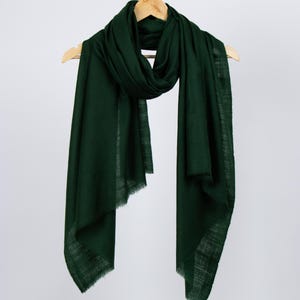 Bush Green Kashmir Pashmina Shawl – Handwoven Cashmere Wrap | Earth-Tone Luxury Scarf, Sustainable Fashion Accessory & Elegant Gift