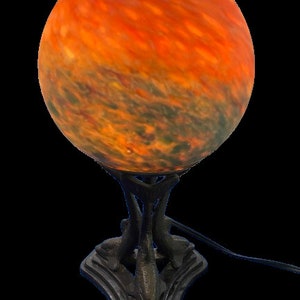 Vintage Art Glass Table Lamp