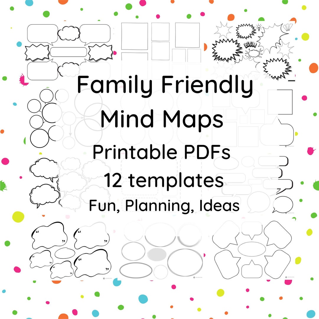 14 PDF Printable Pdfs, Event Group Planning, Kids Activity, Brainstorms