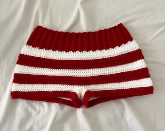 Candy Cane Micro Shorts Crochet Pattern