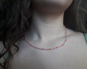 Necklace in rock beads