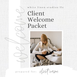 Client Welcome Packet Template |New Client Service Guide | Virtual Assistant Welcome Package | Coaching Onboarding Template | Can go