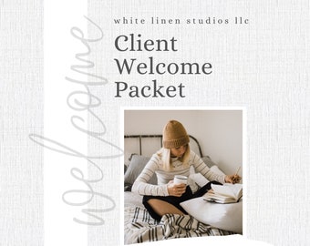 Client Welcome Packet Template |New Client Service Guide | Virtual Assistant Welcome Package | Coaching Onboarding Template | Can go