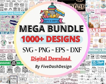 Mega SVG Bundle |Svg Files for Cricut |T Shirt Designs SVG|Silhouette Cut Files|Clipart |Svg for Shirts|Flower svg|Cricut|Silhouette|Sticker