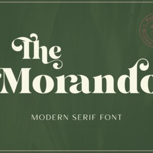 Carattere Morando | Carattere display retrò| Carattere Groovy |Carattere diserbo |Carattere elegante|Carattere Canva| Carattere moderno|Carattere vintage|Carattere logo |Carattere silhouette