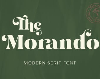 Morando Font| Retro Serif Font| Groovy Font |Weeding Font |Elegant Font|Canva Font| Modern Font|Vintage Font|Logo Font |Silhouette Font