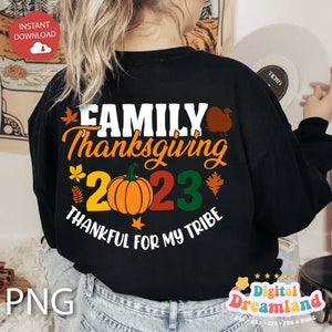 Family Thanksgiving Png, Thankful For My Family Thanksgiving 2023, Family Matching Png, Thanksgiving Dinner Png, Turkey Family Png