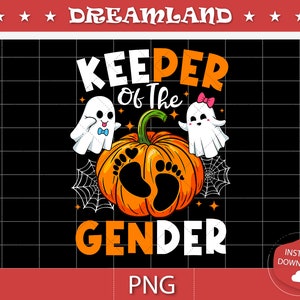 Keeper Of The Gender Png, Boo Keeper of the Gender Reveal Baby Announcement Pregnancy download PNG