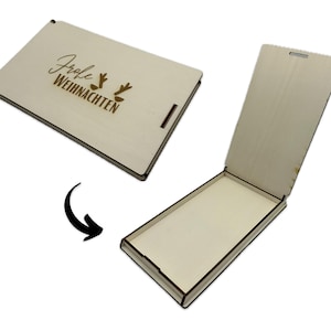 Wooden gift wrapping | Laser file | Wooden box for gifts | Merry Christmas, SVF DXF Laser