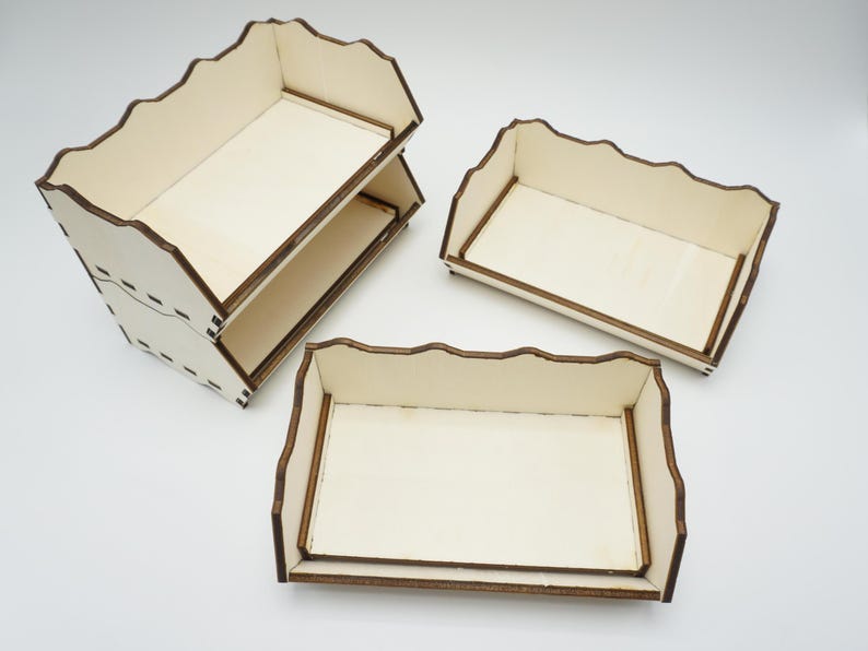 Stapelbox Holz 3mm – Laser Datei Box LightBurn