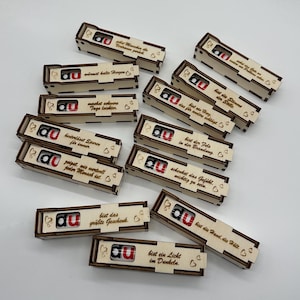 4mm | Descarga digital para Duplo Box con 13 dichos diferentes | Idea de regalo de madera | Archivo láser | SVG y DXF