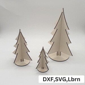 Digitaler Download für 3 unterschiedliche Weihnachtsbäume | Laser Datei | Weihnachtszeit | Weihnachtsbaum