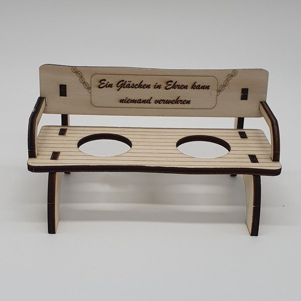 Drankbank digitale download | SVG-DXF | Houten cadeau-idee | Laserbestand voor laseren