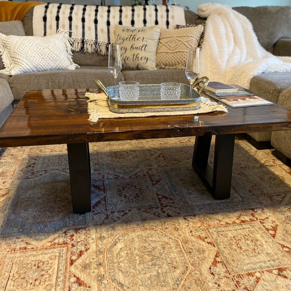 Pine Coffee Table Etsy