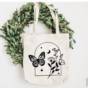 TOTE BAG: Patterned Lining - Butterfly Patch - Two pockets – Transformed  Shop