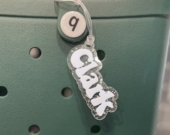 Personalized Acrylic Bogg Bag Keychain | Beach Bag Charm