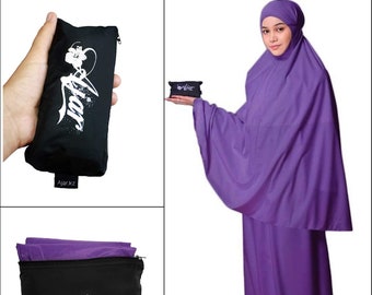 Moslimvrouwen draagbare gebedsjurk Zakformaat Hijab Sjaal Rok Islamitische Abaya
