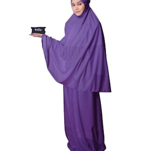 Vestido de oración portátil para mujeres musulmanas, hiyab de bolsillo, bufanda, falda islámica, abaya