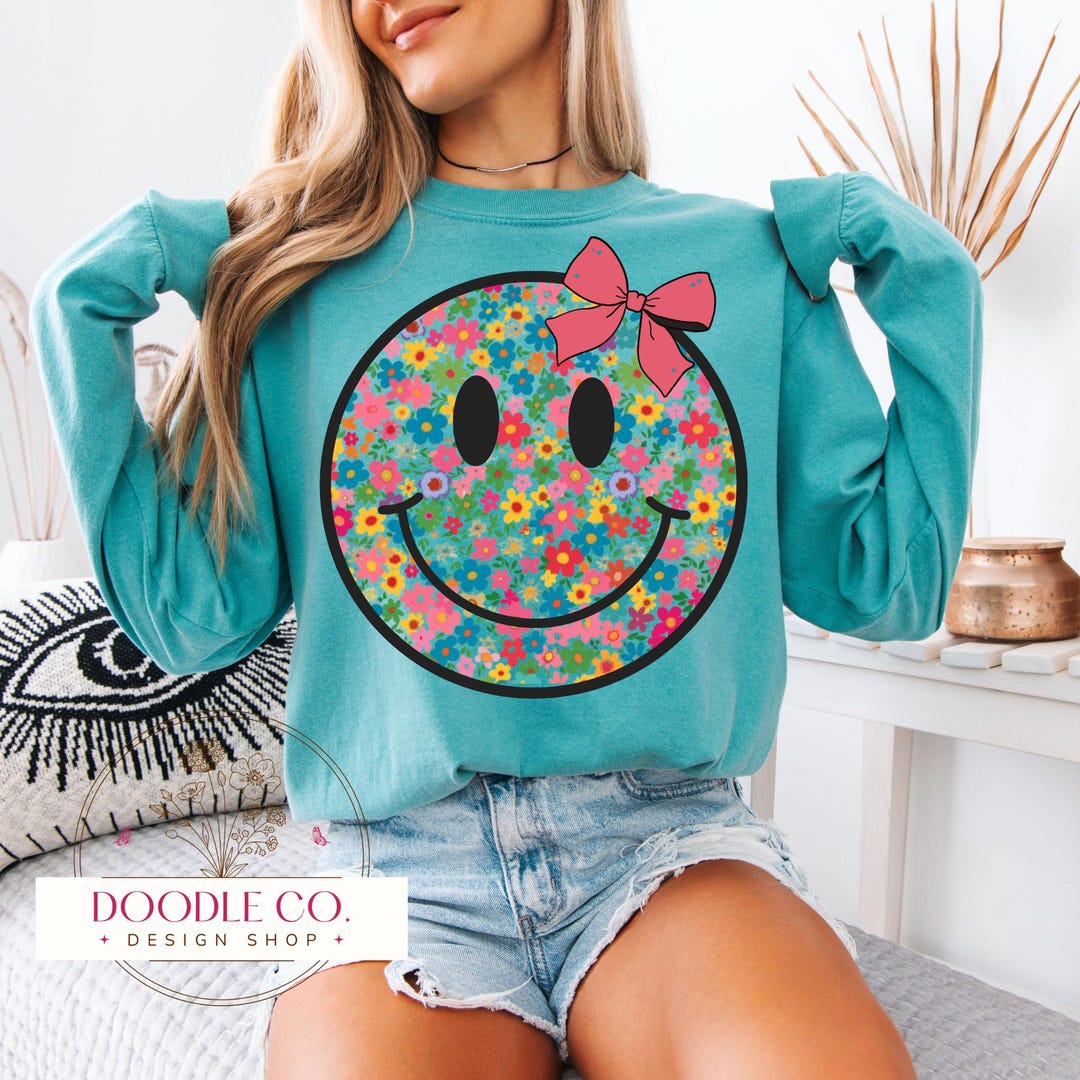 Smiley Face PNG Happy Face Png, Sublimation Png, Instant Download ...