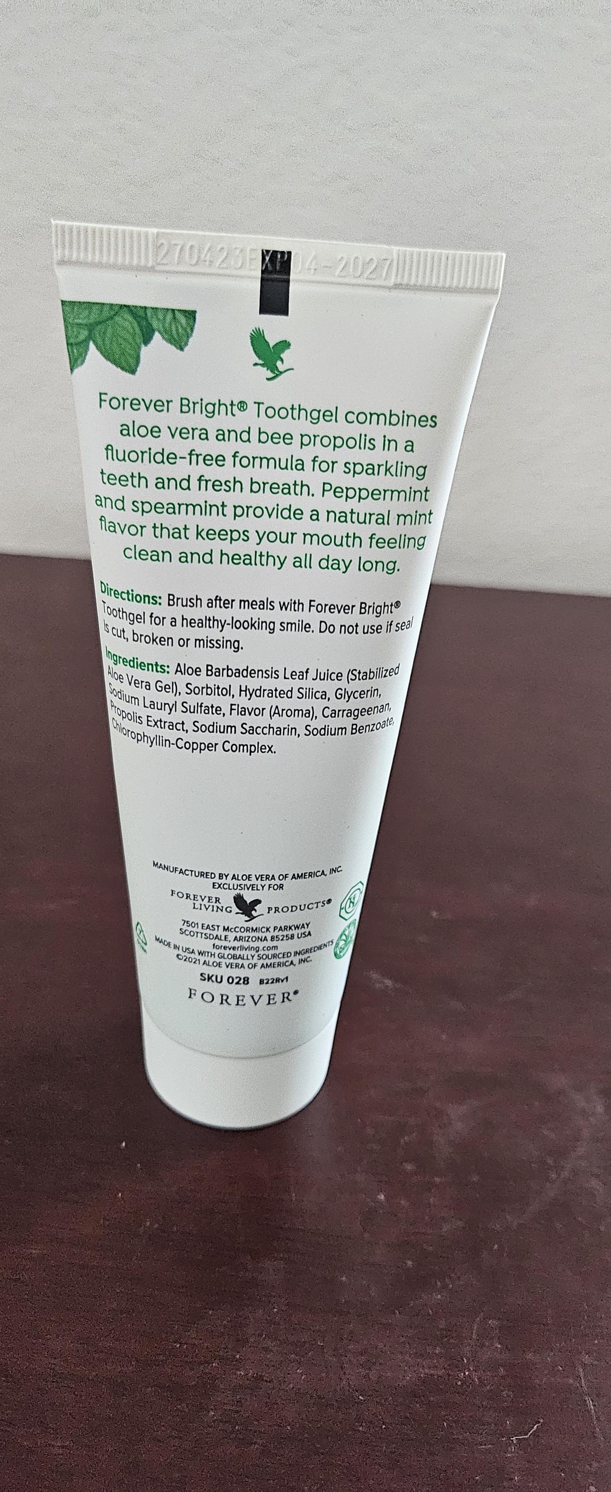 FOREVER gel mask 2本、BRIGHT TOOTHGEL×2 Forever Living | Forever Bright Toothgel - 4.6oz Vegan Non