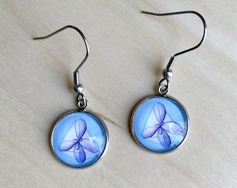 Organic chemistry earrings - Science jewelry gift for her with methane molecule art - Unique handmade charm earrings - Gift Under 20