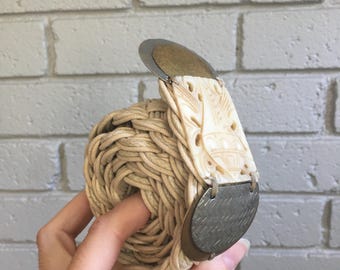 Vintage Marjorie Baer San Fransicso Woven Rope Belt - Etsy display picture 2