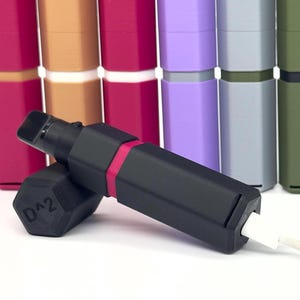 Custodia per sigaretta elettronica Elfa – Protezione per pod standard e di ricarica, protezione dalla polvere, funzione di ricarica, bioplastica, realizzata in Germania, tappo a vite
