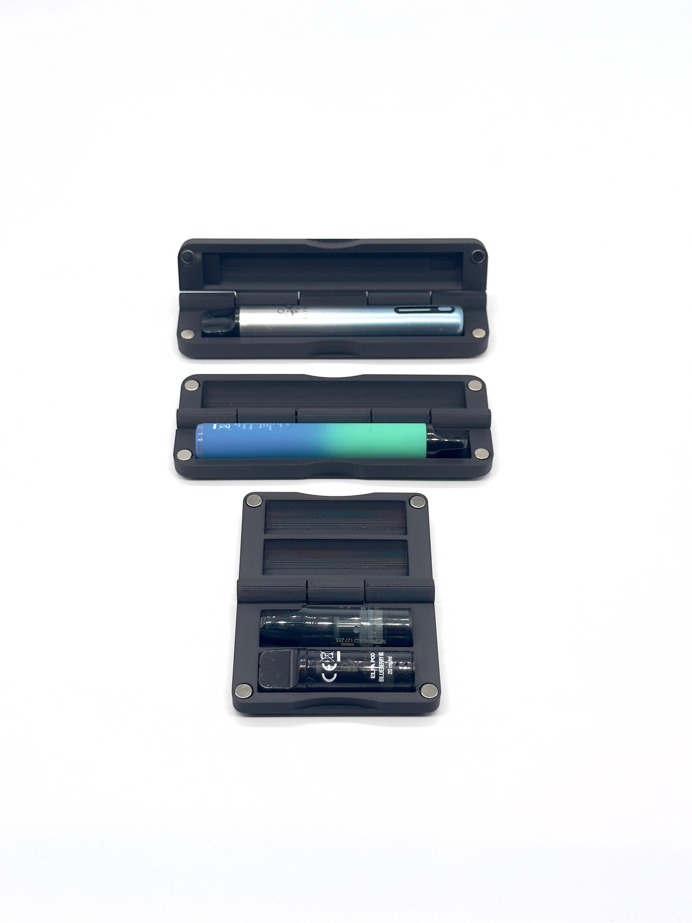 Elfa Elfbar MASTER Case: Magnetisch Verschließbar, Platz für E-Zigarette,  Universelle Kompatibilität, Staubschutz, versch. Farben