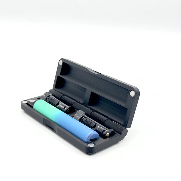 Elfa Elfbar Case: Magnetically closed, space for e-cigarette and two pods – Universal compatibility, dust protection, various colors