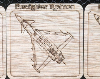 European Fighter jets coasters