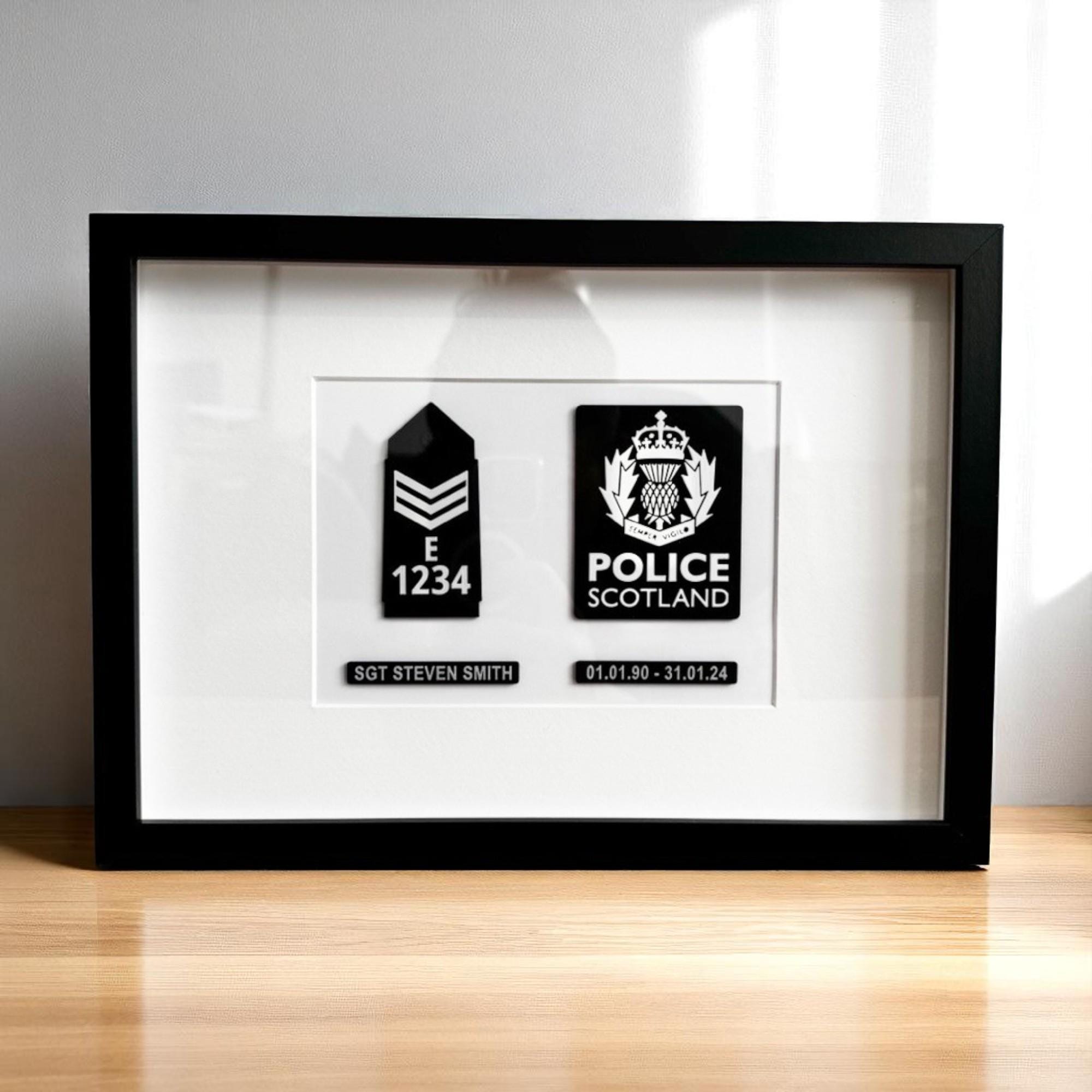 Allied Products Frame Police Department Medallion Certificate And Medal Frame, 8 da 25,4 cm