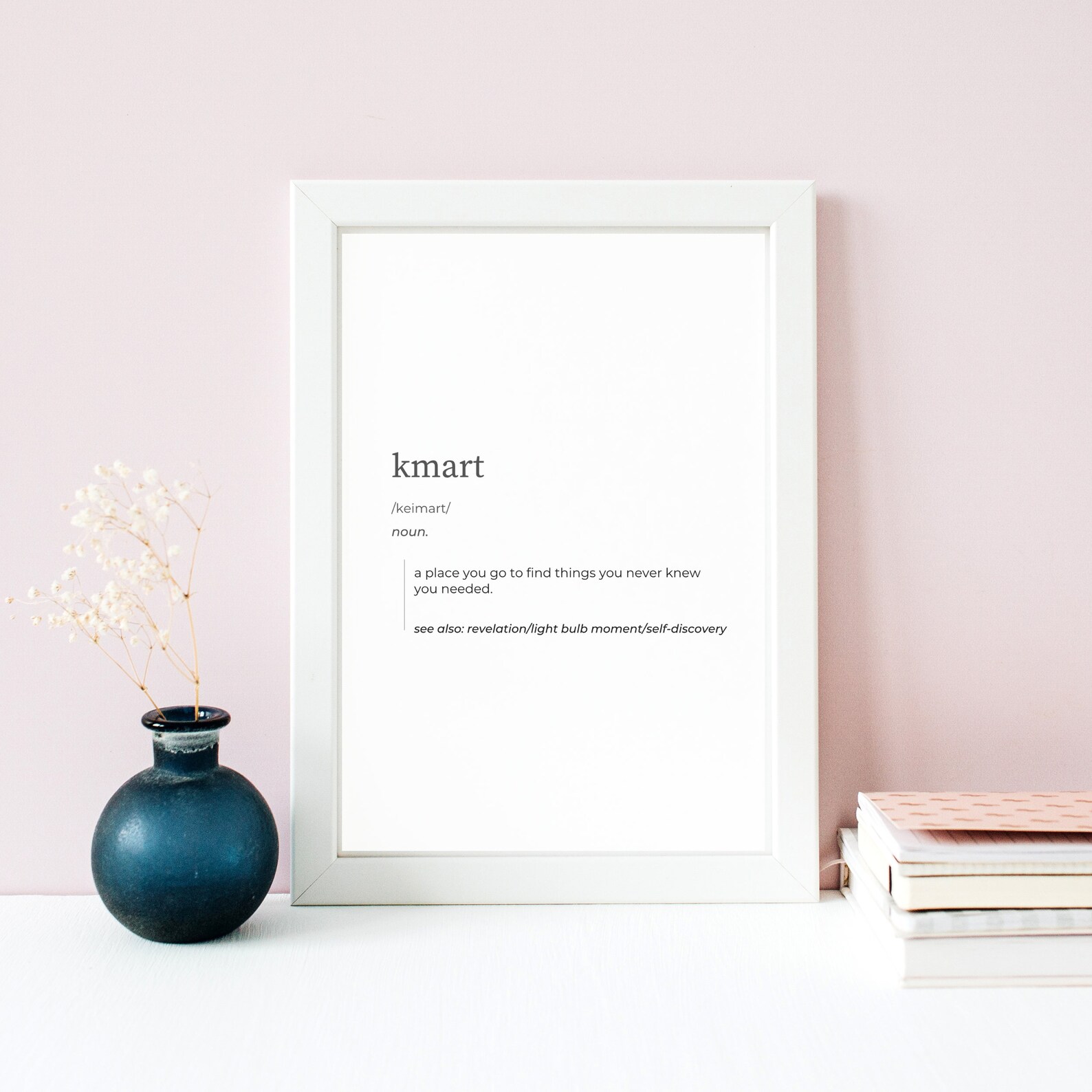 KMART Definition Print Kmart Art Print Funny Home Decor Dorm Room Gift Kmart Wall Art Kmart