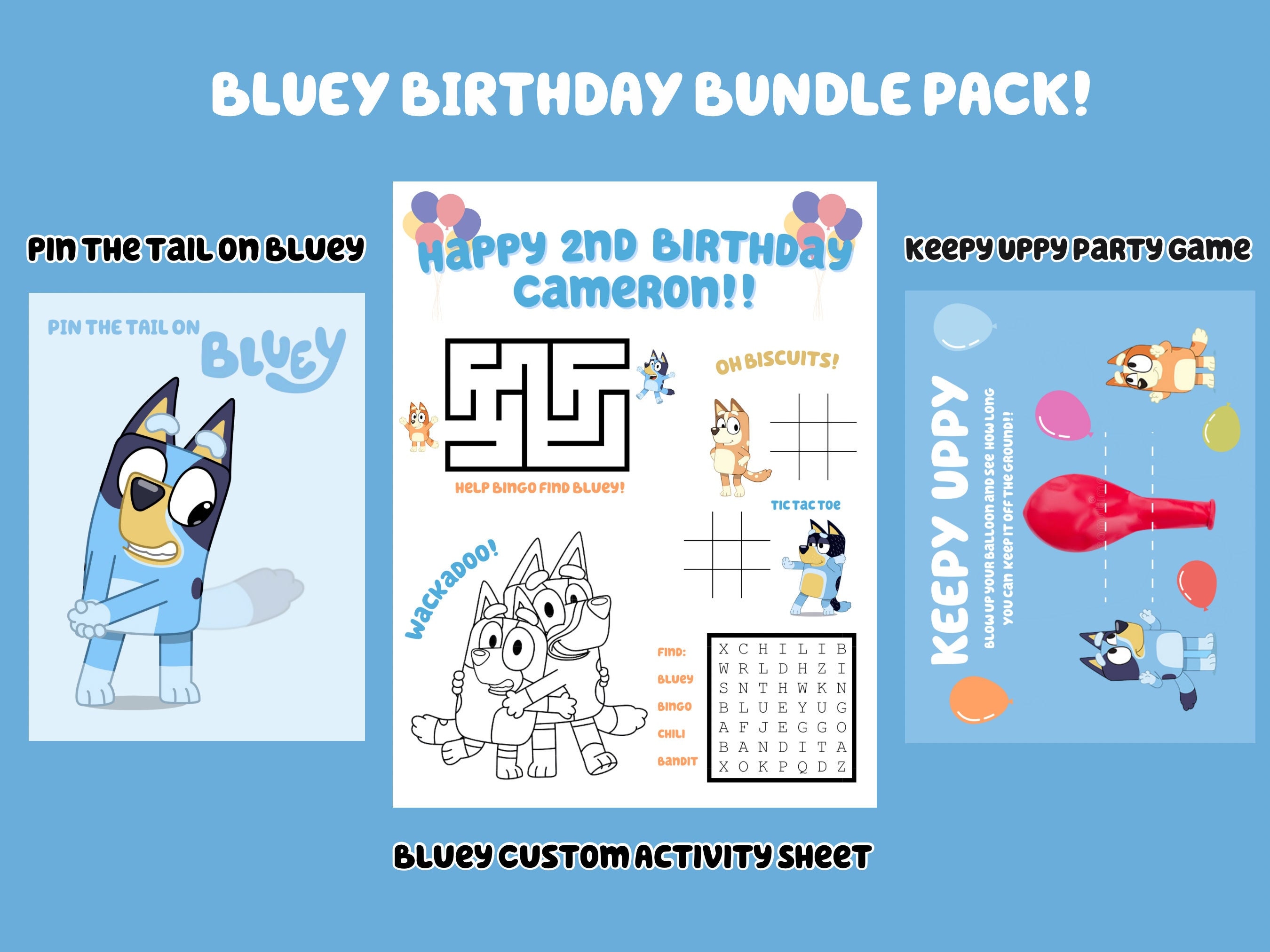 Bluey Birthday Bundle Pack 
