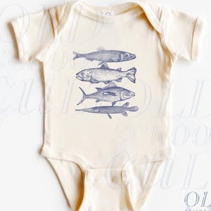 Fish Toddler Shirt, Cute Ocean Children&#39;s Clothing, Boho Adult, Toddler & Youth Tee, Kids Shirt, Family Fisher Shirt, Fishing Retro Tee