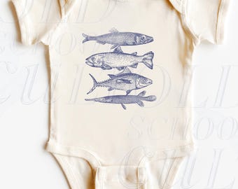 Fish Toddler Shirt, Cute Ocean Children's Clothing, Boho Adult, Toddler & Youth Tee, Kids Shirt, Family Fisher Shirt, Fishing Retro Tee