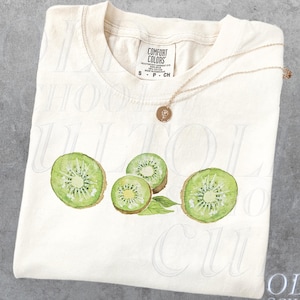 Kiwi Vintage Style 90s Tshirt, Retro Comfort Colors® Y2k Kiwi Cute Shirt, Fruit Lovers Shirts, Food Shirt, Funny Fruit Tee, Lucky 2000s Tee
