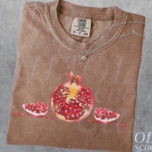 Pomegranate Vintage Style 90s Tshirt, Retro Comfort Colors® Y2k Apple Cute Shirt, Pomegranate Lovers Shirts, Food Shirt, Funny Fruit Tee